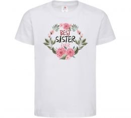 Дитяча футболка Best sister ever flowers
