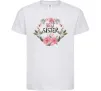 Детская футболка Best sister ever flowers Белый фото