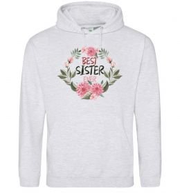 Жіноча толстовка (худі) Best sister ever flowers