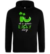 Мужская толстовка (худи) It's your lucky day Черный фото
