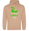 Женская толстовка (худи) It's your lucky day Песочный фото