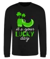 Свитшот It's your lucky day Черный фото