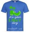 Мужская футболка It's your lucky day Ярко-синий фото