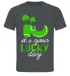 Чоловіча футболка It's your lucky day Графіт фото
