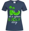 Жіноча футболка It's your lucky day Темно-синій Жіноча футболка It's your lucky day Темно-синій фото