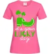 Жіноча футболка It's your lucky day Яскраво-рожевий Жіноча футболка It's your lucky day Яскраво-рожевий фото