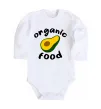 Детский боди Organic food avocado Белый фото