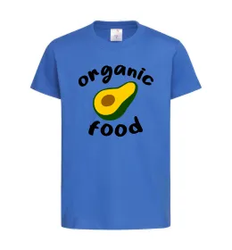Детская футболка Organic food avocado Ярко-синий фото