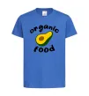Детская футболка Organic food avocado Ярко-синий фото