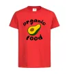 Детская футболка Organic food avocado Красный фото