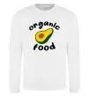 Свитшот Organic food avocado Белый фото