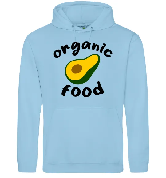 Жіноча толстовка (худі) Organic food avocado Блакитний фото