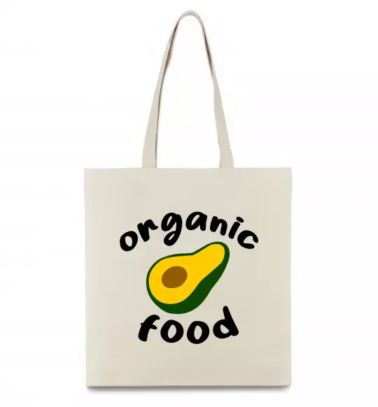 Еко-сумка Organic food avocado Бежевий фото