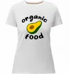 Жіноча преміум футболка Organic food avocado Білий фото