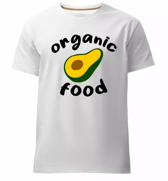 Чоловіча преміум футболка Organic food avocado Білий фото
