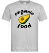 Мужская футболка Organic food avocado Серый фото