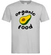 Мужская футболка Organic food avocado Серый фото
