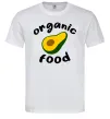 Мужская футболка Organic food avocado Белый фото