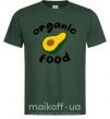 Мужская футболка Organic food avocado Темно-зеленый фото