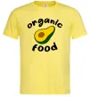 Мужская футболка Organic food avocado Лимонный фото