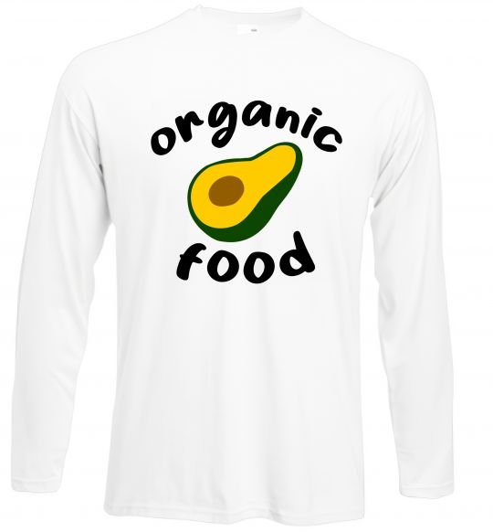 Реглан Organic food avocado Белый фото