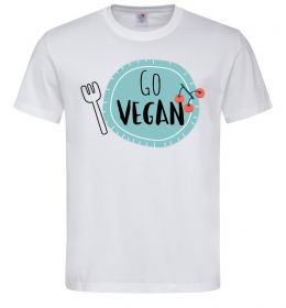 Мужская футболка Go vegan plate