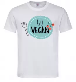 Мужская футболка Vegan Белый фото