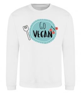 Світшот Go vegan plate Світшот Go vegan plate