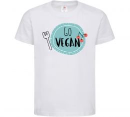 Дитяча футболка Go vegan plate Дитяча футболка Go vegan plate