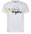 Мужская футболка Natural food vegan lemon Белый фото
