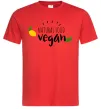Мужская футболка Natural food vegan lemon Красный Мужская футболка Natural food vegan lemon Красный фото