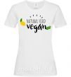 Жіноча футболка Natural food vegan lemon Білий фото