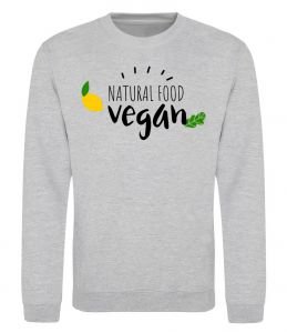 Свитшот Natural food vegan lemon Свитшот Natural food vegan lemon