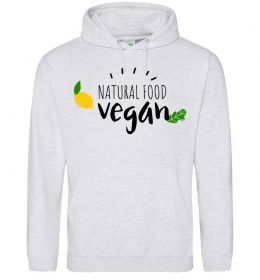 Чоловіча толстовка (худі) Natural food vegan lemon Чоловіча толстовка (худі) Natural food vegan lemon