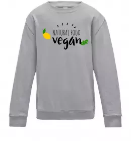 Детский Свитшот Resist plastic Серый меланж фото