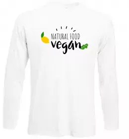 Лонгслів Vegan Білий фото