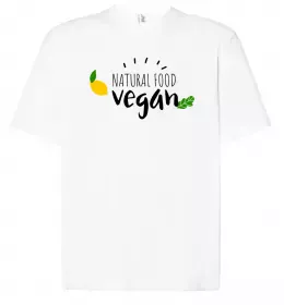 Футболка Оверсайз Vegan Белый фото