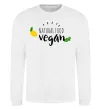 Свитшот Natural food vegan lemon Белый фото