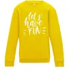 Дитячий світшот Let's have fun Сонячно жовтий фото
