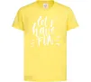 Детская футболка Let's have fun Лимонный Детская футболка Let's have fun Лимонный фото