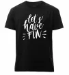 Мужская премиум футболка Let's have fun Черный Мужская премиум футболка Let's have fun Черный фото