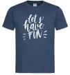 Чоловіча футболка Let's have fun Темно-синій фото