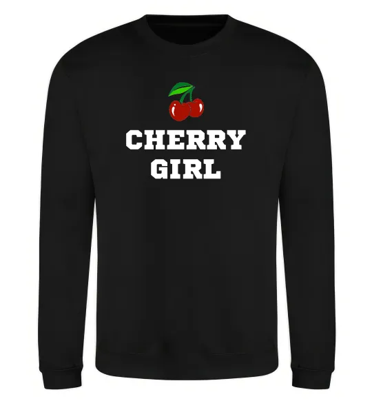 Світшот Cherry girl Чорний фото