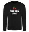 Світшот Cherry girl Чорний фото