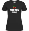 Жіноча футболка Cherry girl Чорний фото