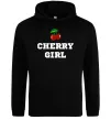 Женская толстовка (худи) Cherry girl Черный фото