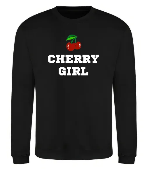 Свитшот Cherry girl Черный фото