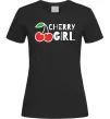 Жіноча футболка Cherry girl Чорний фото