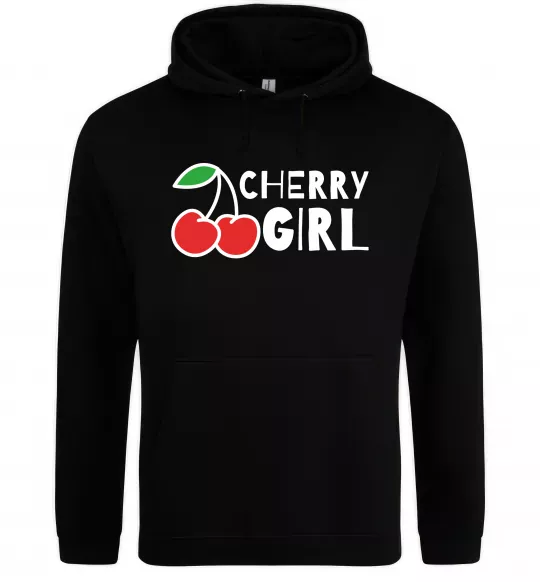 Жіноча толстовка (худі) Cherry girl Чорний фото