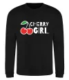 Світшот Cherry girl Чорний фото
